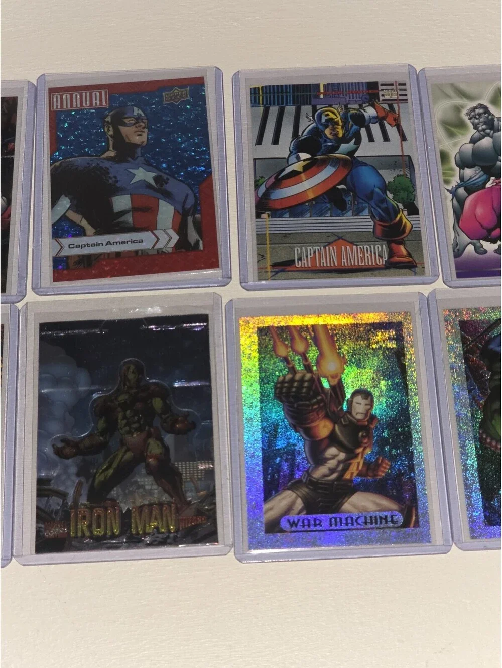 Various Marvel AVENGERS Trading Card Inserts - Captain America Hulk Falcon Patch